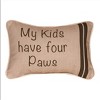 Word Art 12.5"x8.5" Pillow Polyester - My Kids Have Four Paws Quote by Manual Woodworkers & Weavers - 3 of 3