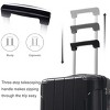 ChicFurnit Bag and Luggage Sets 3PCS Lightweight Durable ABS Suitcase, Packing Cubes, TSA Lock, Black, 13.6"*8.3"*21.5" - 2 of 4