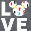 Men's - Disney - Mickey Mouse Love Long Sleeve Graphic T-Shirt - 2 of 4