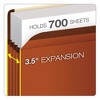 Pendaflex Premium Reinforced Expanding File Pockets, 3.5" Expansion, Legal Size, Red Fiber, 10/Box - 4 of 4