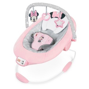 Bright Starts Disney Baby Minnie Mouse Rosy Skies Pink Baby Bouncer Infant Seat - 1 of 4