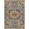 HomeRoots 3' X 5' Terra Cotta And Charcoal Damask Washable Indoor Outdoor Area Rug - 4 of 4