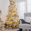 TopComfy Decorative Object Glass Christmas Ball Ornaments Set of 6 for Holiday Party Decorations, White, 4.3"*4.3"*4.3" - 3 of 4