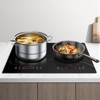 VEVOR Induction Cooktop, 1800W Electric Countertop Burner, 2 Burner Touch Control Stove, Built-in Induction Cooktop with 9 Power Settings, Black - 2 of 4
