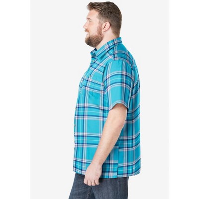 KingSize Check Short-Sleeve Sport Shirt