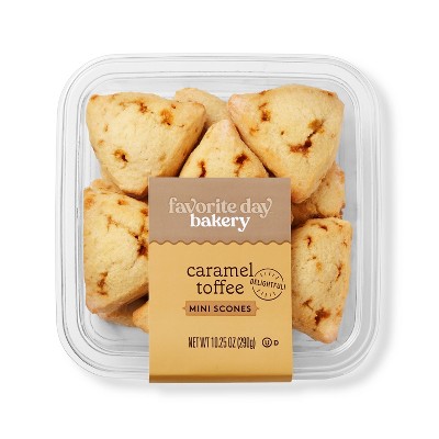 Caramel Toffee Mini Scones - 10.25oz - Favorite Day&#8482;