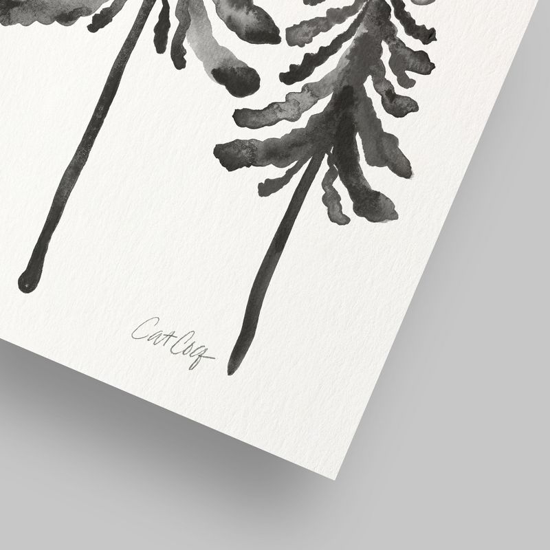 Americanflat Minimalist Botanical Pine Trees Black By Cat Coquillette Poster, 5 of 7