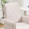 SKRAN Ergonomic Swivel Chair, Computer Office Chair, Height Adjustable Lounge Chair with Gold Base and Wheels for Home Office and Study Room - 4 of 4