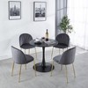NicBex Modern 31.5" Round Coffee Table with Metal Frame for Living Room and Bedroom - 3 of 4