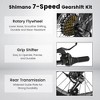 Gulches Kids' Bike 20" Wheels Fat Tire Bike, 4" Wide Fat Tire Snow Mountain Bike for 8-12 Year Old, Steel Frame Bicycles, 7 Speed Teenager,Children - 4 of 4