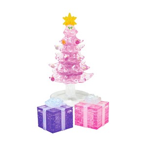 AreYouGame.com Pink Perfection Christmas Bundle 145pc 3D Crystal Puzzle - 1 of 4