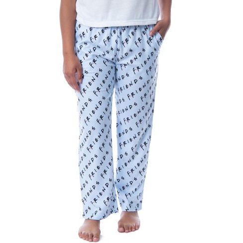 Friends The TV Series Womens' Classic Show Logo Pajama Pants Loungewear  (XS) Blue