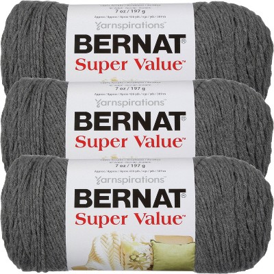 Bernat Super Value True Red Yarn - 3 Pack Of 198g/7oz - Acrylic - 4 Medium  (worsted) - 426 Yards - Knitting/crochet : Target