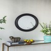 FONTOI Circle Wall Mirror with Wooden Black Frame, Antique-Inspired Accent for Living Room, Foyer, Bathroom, or Office, Black, 23.6"*23.6"*0.8" - 3 of 4