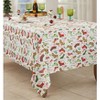 Saro Lifestyle Christmas Stockings Holiday Tablecloth - 3 of 4