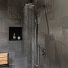ALFI ABNP1616-BB 16Inch x 16Inch Brushed Black PVD Steel Square Single Shelf Shower Niche - 2 of 4