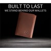 Trifold Leather Wallet for Men with ID Holder and RFID Blocking (Brown) - 3 of 4