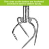 Itopfox Manual Twist Tiller, Steel Garden Claw Cultivator with 4 Curved Claws and Soft Rubber Handle for Gardening Bed and Plant Box - 3 of 4