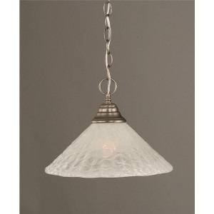 Toltec Lighting Any 1 - Light Pendant in  Brushed Nickel with 12" Italian Bubble Shade - 1 of 1