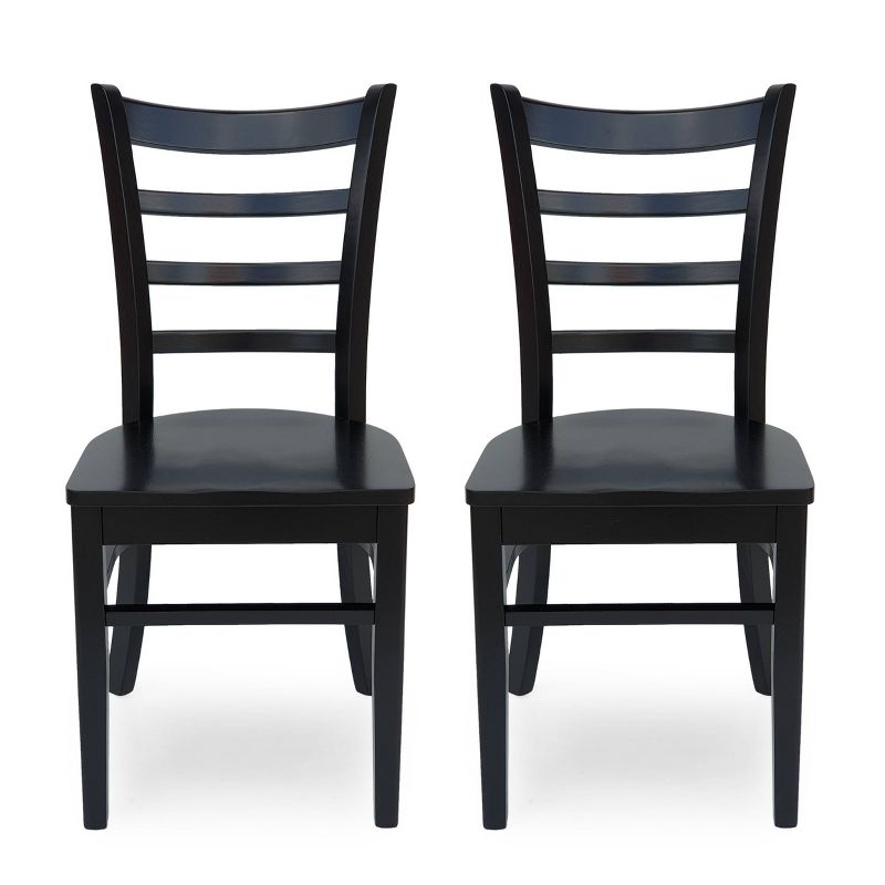 Set of 2 Prestage Farmhouse Wooden Dining Chairs - Christopher Knight Home, 1 of 7