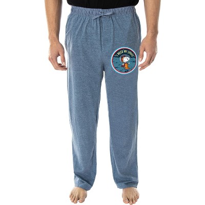 Peanuts Adult Snoopy In Space Character Loungewear Sleep Pajama Pants ...