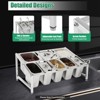 YIYIBYUS Stainless Steel Expandable Spice Rack Organizer , Adjustable Length - 3 of 4