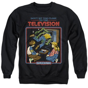 Men's Steven Rhodes Dont Sit Too Close Crewneck Sweatshirt - 1 of 4