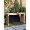 Patio Bench Extendable 83.7"x15.9"x17.7" Solid Wood Pine - 2 of 4