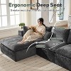 4-8 Seater Modular Cloud Sectional Sofa, U-Shape Chenille Couch, Deep Memory Foam Couch, No Assembly Required - 3 of 4
