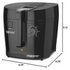 Presto 05442 Electric Deep Fryer, Cool Touch Compact Fryer, Easy Clean, Black - 2 of 4