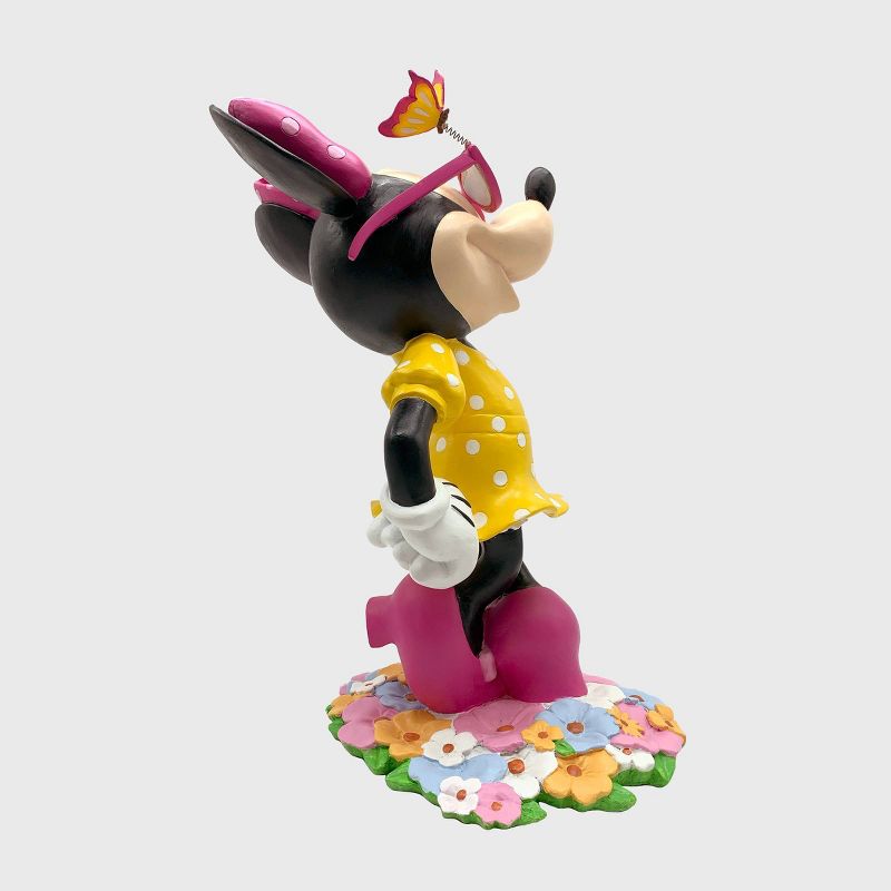 Disney 18" Minnie Mouse With Flowers Resin Statue, 3 of 8