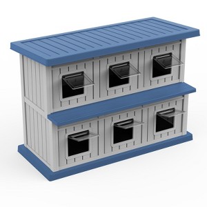 MooxvMoo 2 Story Waterproof Cat House for Outdoor Cats for Feral Cats£¬Cat Shelter, Clean and Assemble Easily,for Multiple Cats - 1 of 4