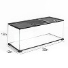 REPTI ZOO Mini Knock Down Glass Terrarium 30" x 12" x 12" - image 2 of 4