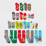 Women's Dr. Seuss' The Grinch 15 Days of Socks Advent Calendar - Assorted Colors 4-10