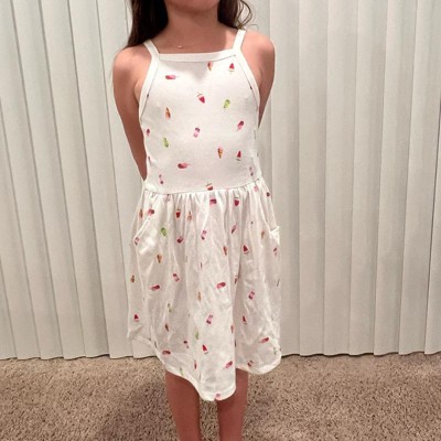 Girls' Ice Cream Skater Dress - Cat & Jack Cream S : Target