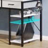 Greenstell 39/47/55 inch L-Shaped Computer Desk with Monitor Stand, LED Lighted Gaming Desk with Power Outlet and Drawer - 4 of 4