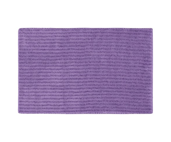 Garland Sheridan Plush Washable Nylon Bath Rug - Purple (24"x40")
