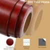 Unique Bargains Waterproof Wear-resistant PVC Material Wood Grain Tape - 3 of 4
