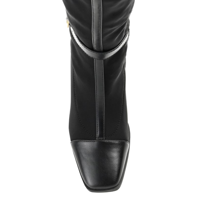 Journee Collection Womens Gaibree Tru Comfort Foam Stacked Heel Knee High Boots, 5 of 11