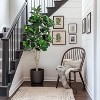 Orieon 6ft Multi-Stem Faux Fiddle Leaf Fig Tree, Realistic Artificial Ficus Lyrata Plant with Pot for Indoor Outdoor Home Office Decor - 3 of 4