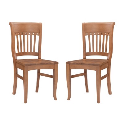 Set of 2 Sahana Chairs Brown - Linon