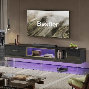 Bestier 80 Inch High Glossy TV Stand with Storage for Televisions up to 85 - 1 of 4