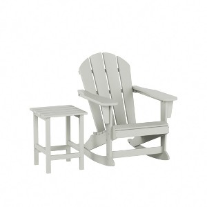 WestinTrends 2-Piece Set Outdoor Adirondack Rocking Chair with Side Table - 1 of 2