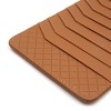 Unique Bargains Faux Leather Car Sun Visor for CD Storage Sunglass Card Light Brown - 4 of 4