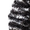 Northlight Artificial Tinsel Halloween Tree - 3' - Black - Unlit - 3 of 4
