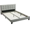 NicBex Queen/King Bed Frame,Velvet Upholstered Bed Frame  with Tufted Headboard,Platform Bed for Adults,Kids,Teens,No Box Spring Needed - 2 of 4