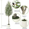 Olive Trees Artificial Indoor -Olive Tree,Artificial Tree with Realistic Wood Trunk, Silk Leaves - 3 of 4