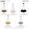 Livex Lighting Piedmont 3 - Light Pendant in  Black/Brushed Nickel - 2 of 4