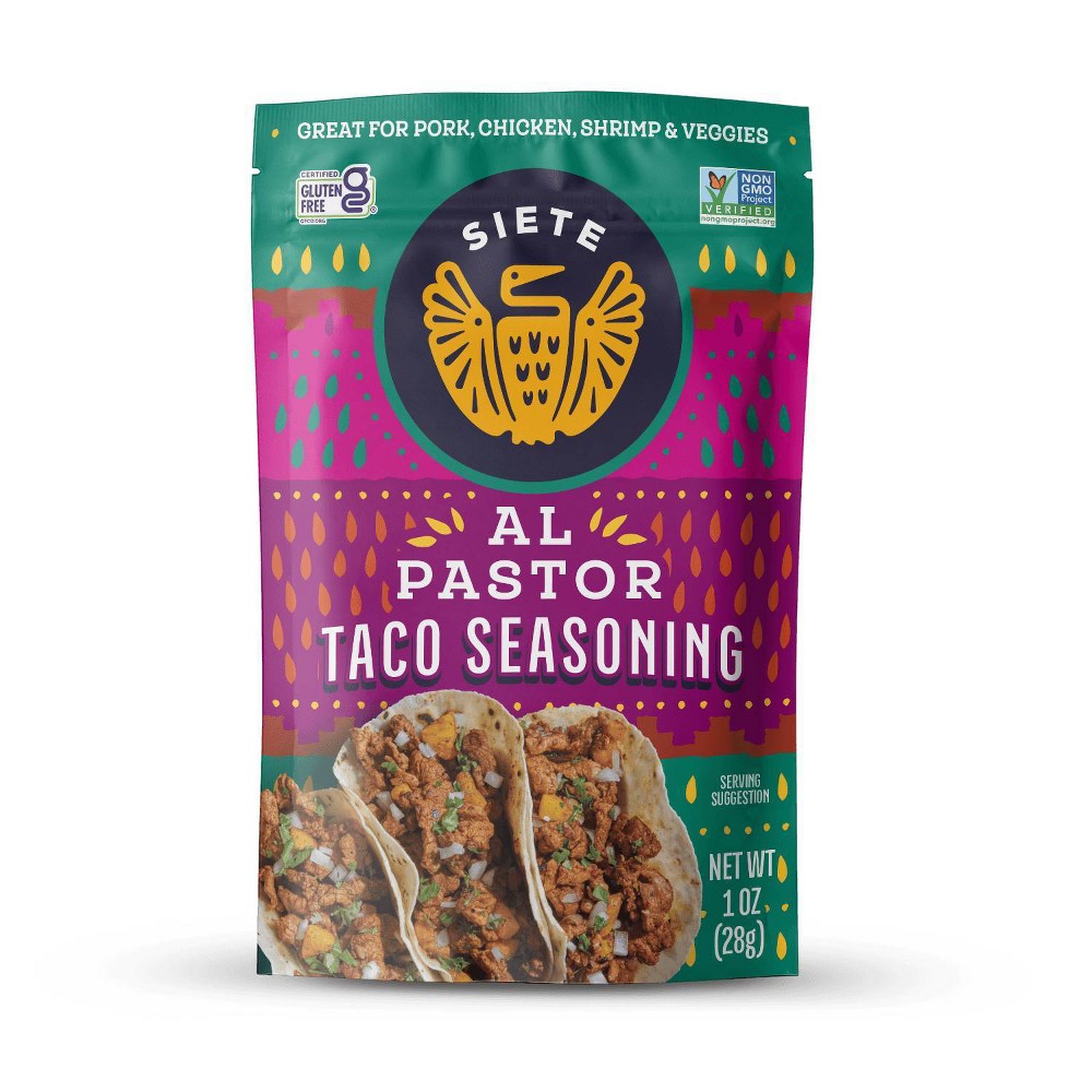 Siete Al Pastor Seasoning - 1oz: Garlic, Sea Salt
