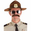 HalloweenCostumes.com One Size Fits Most  Men  Adult Super Troopers Mustache and Sunglasses Halloween Costume Accessory Kit,  Brown - 2 of 4